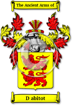 D abitot Family Crest Download (jpg) Legacy Series - 150 DPI